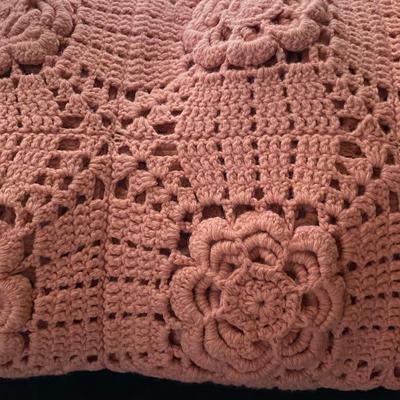 Vintage Afghan, Hat Box Lot