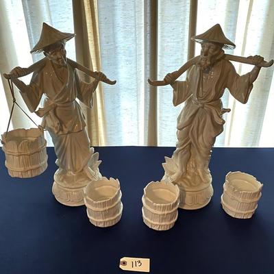 Japan Oriental Statue Pair