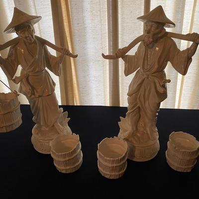 Japan Oriental Statue Pair