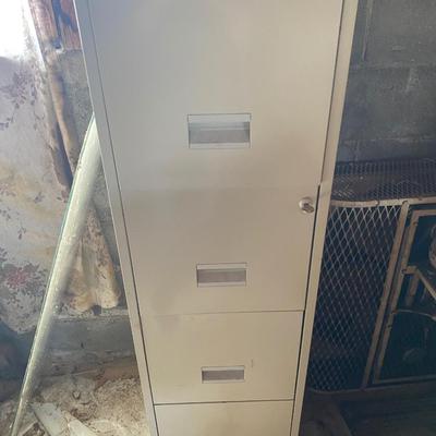 4 Drawer File Cabinet with contents
