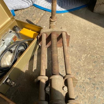 Vintage Grinding wheel, tool lot