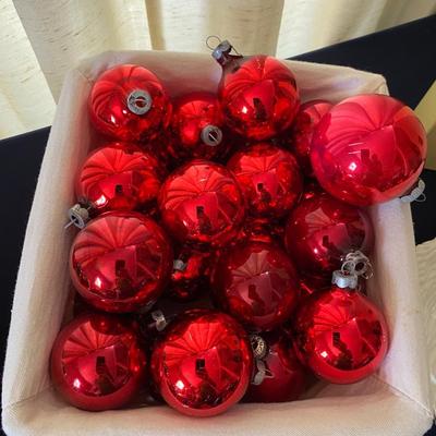 Vintage Glass Ball Christmas Ornaments and More Lot