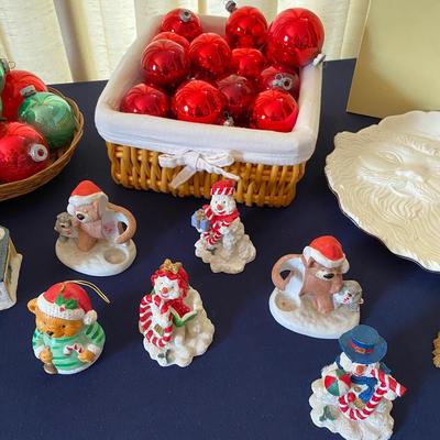 Vintage Glass Ball Christmas Ornaments and More Lot