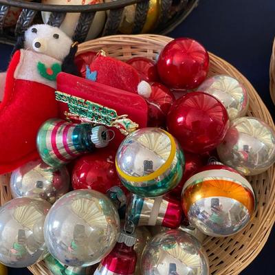 Vintage Glass Ball Christmas Ornaments and More Lot