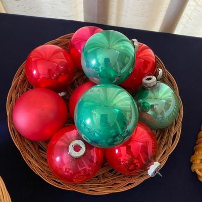 Vintage Glass Ball Christmas Ornaments and More Lot
