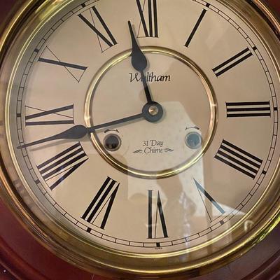 Waltham 31 day chime regulator wall clock