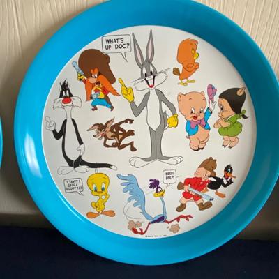 Vintage Warner Bros. Looney Tunes Serving Tray Lot