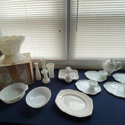 Milk Glass Lot