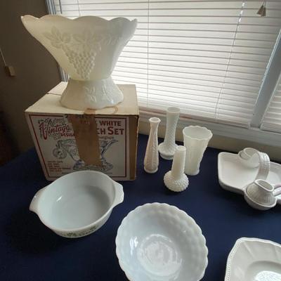 Milk Glass Lot