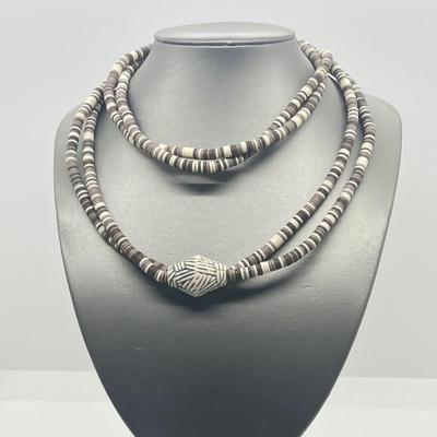 LOT 2: 1988 Sirocco Rope Tribal Bead Necklace - 36