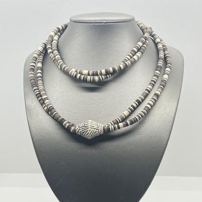 LOT 2: 1988 Sirocco Rope Tribal Bead Necklace - 36