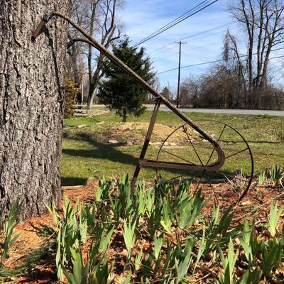 LOT 9M: Vintage Outdoor Farm Plow