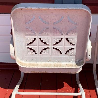 LOT 34R:  Vintage Antique Metal Lawn Chairs