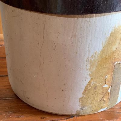 LOT 42R:Vintage Nelson McCoy 8 Gallon Stoneware Crock