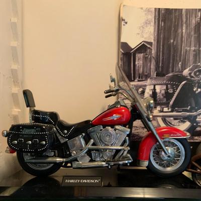 LOT:61G: Harley Davidson & Motorcycle Collectibles Including  Telemania Touchtone Telephone