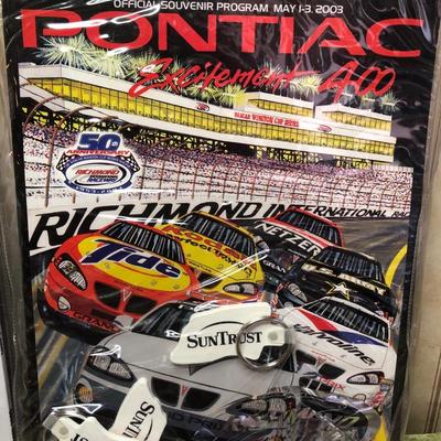 LOT68M: NASCAR Racing Programs & Souvenir: Pontiac Excitement 400, Talladega 500, Daytona 500