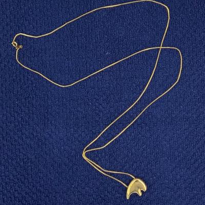 Gold bear pendant