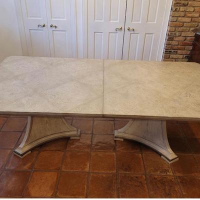 Marge Carson dining table  is 96W x 48D x 30H  and has  a 24