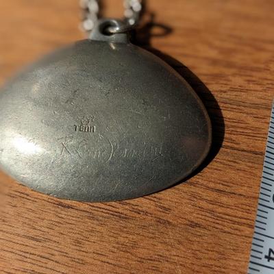 Roland Landerholm Vintage Pewter Jewelry Pendant/Necklace