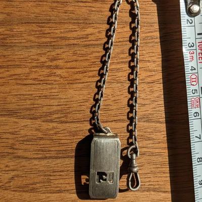 Sterling "F" (Fuller) Watch Chain