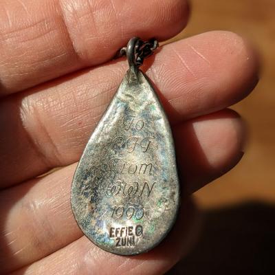Personalize Sterling/Turquoise Pendant to Constance Threinen Fuller
