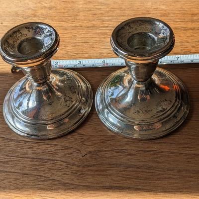 Vintage Sterling Candlestick Holders