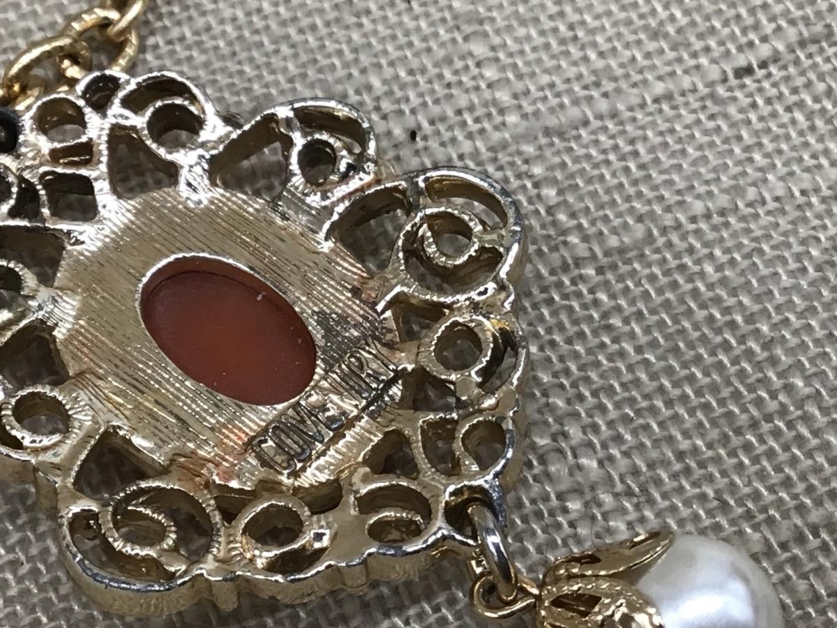Vintage Sarah Coventry Cameo Necklace with Chain EstateSales