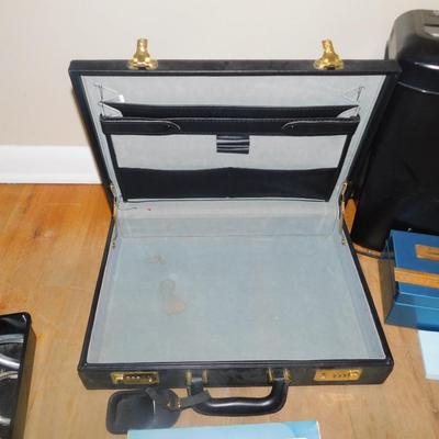 BRIEFCASE SET FOR SUCCESS, A PAPER SHREDDER, AND OFFICE SUPPLIES
