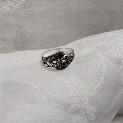 One Of A Kind Marcasite 925 Ring Size 6.5