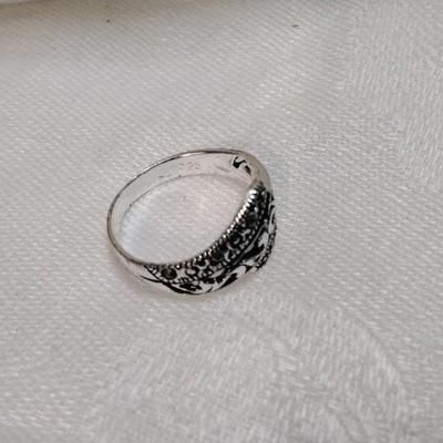 One Of A Kind Marcasite 925 Ring Size 6.5