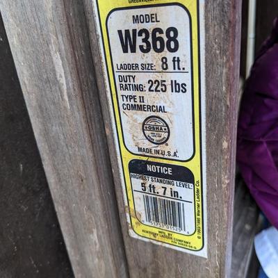 Werner 8' Wooden Step Ladder
