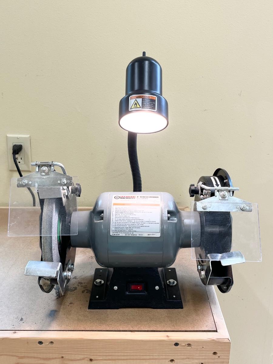 CENTRAL MACHINERY ~ 8” Bench Grinder With Light | EstateSales.org