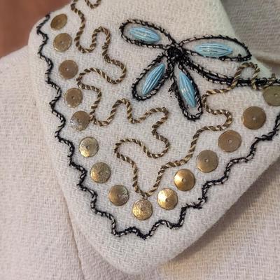 Incredible Alvin's (Lexington, Ma) Embroidered Wool Coat (M)