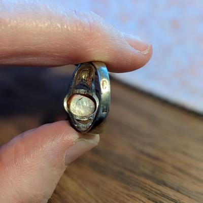 3 Beautiful Sterling Silver Rings with Various Stones