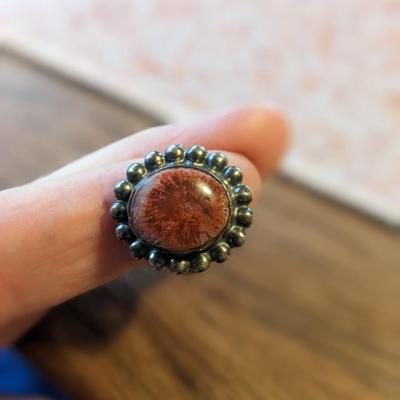 3 Beautiful Sterling Silver Rings with Various Stones