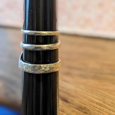 Another 3 Beautiful Sterling Rings with Various Stones