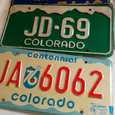 LOT 186    OLD LICENSE PLATES
