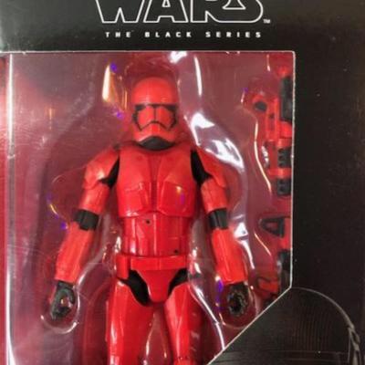 Lot 11 Star Wars 6-6â€ action figures in original box. Includes; Jedi Knight Revan, Electrostaff Purge Trooper, K-2SO, Battle Droid,...