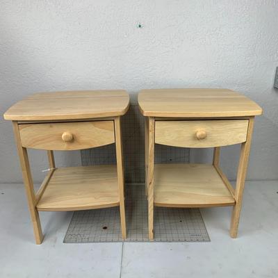 #4 Two Wooden Side Tables