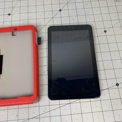 #16 Dragon Touch Notepad Tablet With Red Case