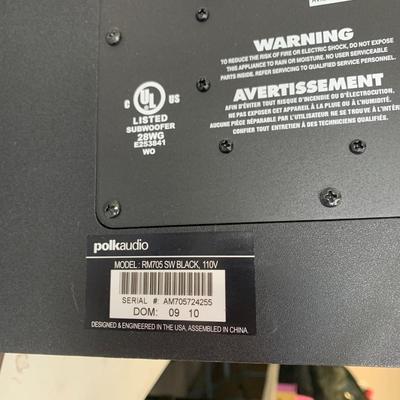 #25 Polkaudio Subwoofer Model: RM705