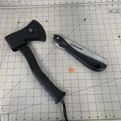 #43 Coghilans Saw Knife and Schrade Survival Axe