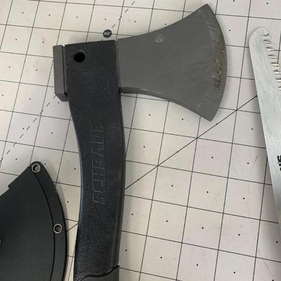 #43 Coghilans Saw Knife and Schrade Survival Axe