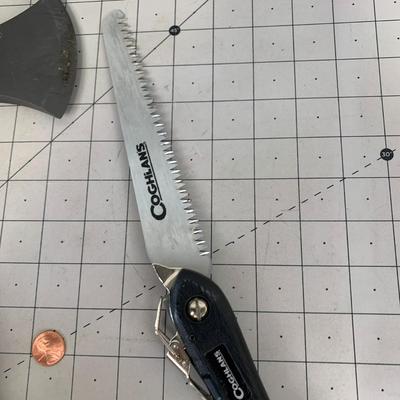 #43 Coghilans Saw Knife and Schrade Survival Axe