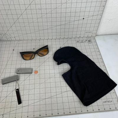 #81 Balaclava Mask, Sun Glasses and Keychain Fire Starters