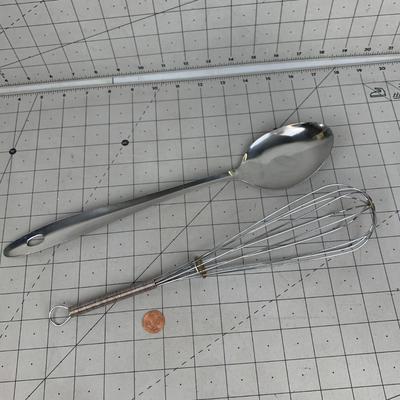 #111 Whisk and Serving Spoon
