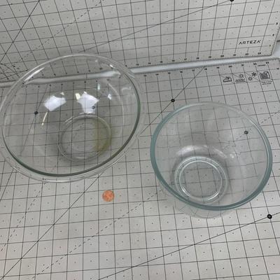 #112 Glass Mixing Bowls- Pyrex and Other