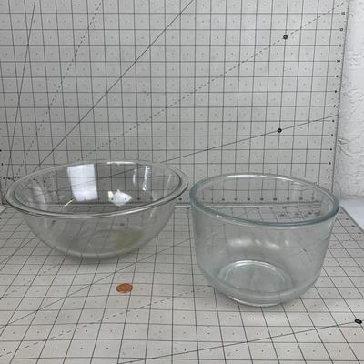 #112 Glass Mixing Bowls- Pyrex and Other