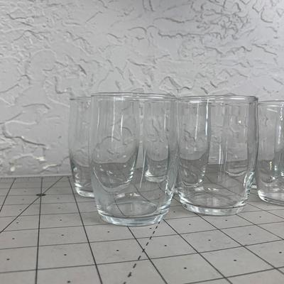 #117 10 Small Juice Glasses