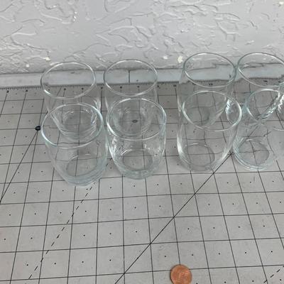 #117 10 Small Juice Glasses